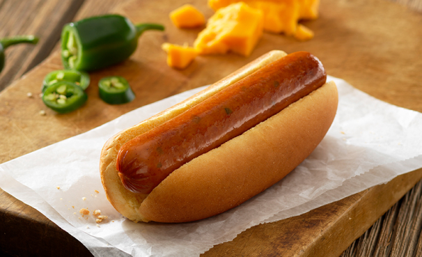 Bahama Mama® Jalapeno & Cheddar Beef & Pork Smoked Sausage 5-1, 6 in