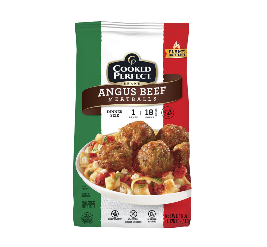 Cooked Perfect® Angus Beef Meatballs 1.0 oz – 18 oz bag
