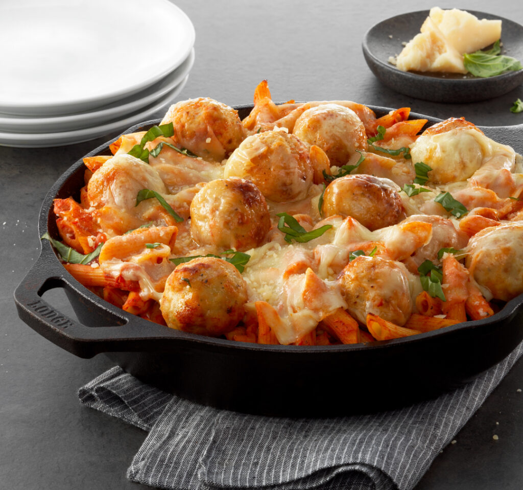 Cooked Perfect® Chicken Parmesan Recipe Meatballs 1.0 oz – 18 oz bag