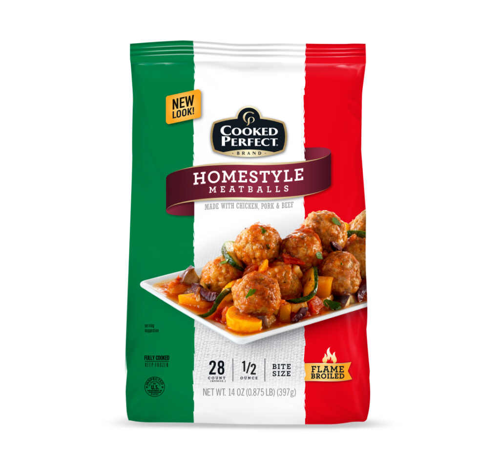 Cooked Perfect® Homestyle Meatballs 0.5 oz – 14 oz bag