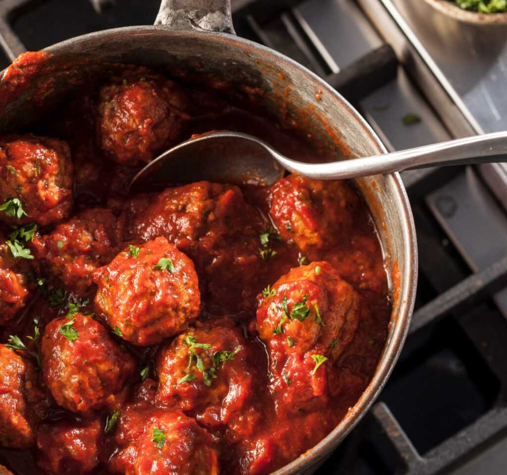 Cooked Perfect® Italian Style Beef & Pork Meatballs 0.5 oz – 40 oz bag