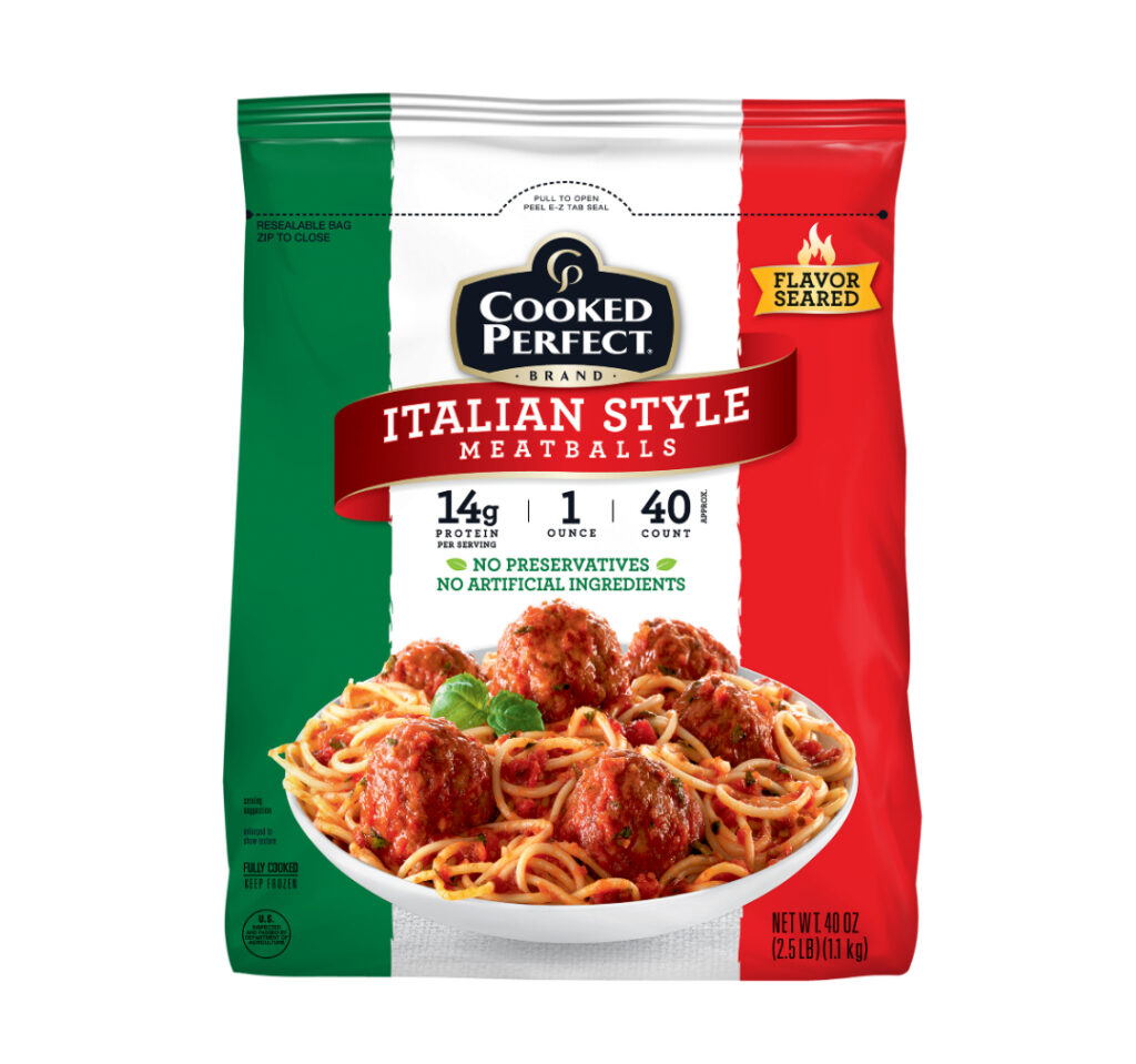 Cooked Perfect® Italian Style Meatballs 1.0 oz – 40 oz bag