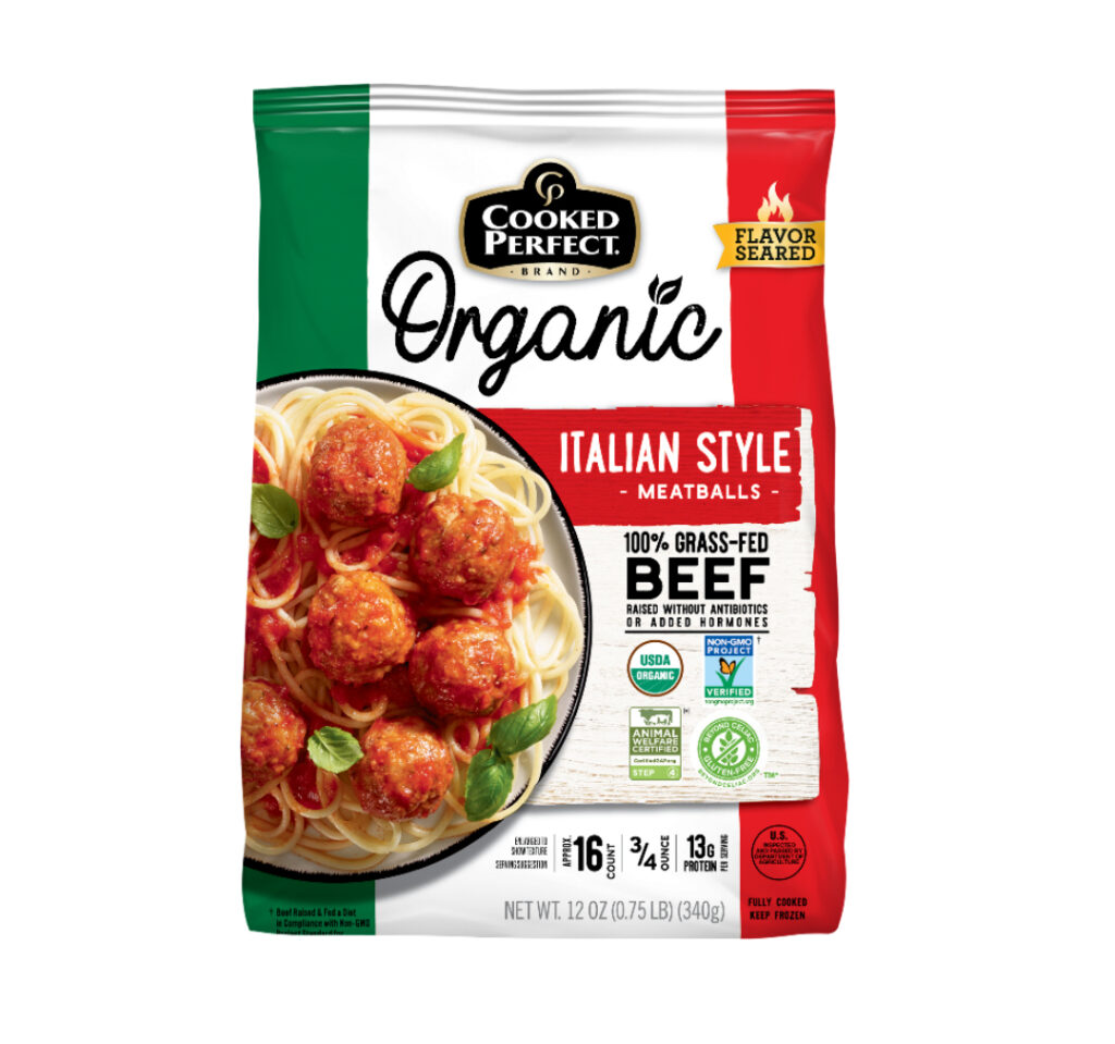 Cooked Perfect® Organic Italian Style Meatballs 0.75 oz – 12 oz bag