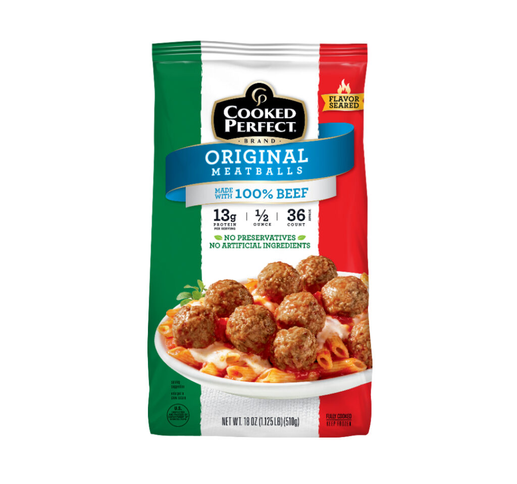 Cooked Perfect® Original Meatballs 0.5 oz – 18 oz bag