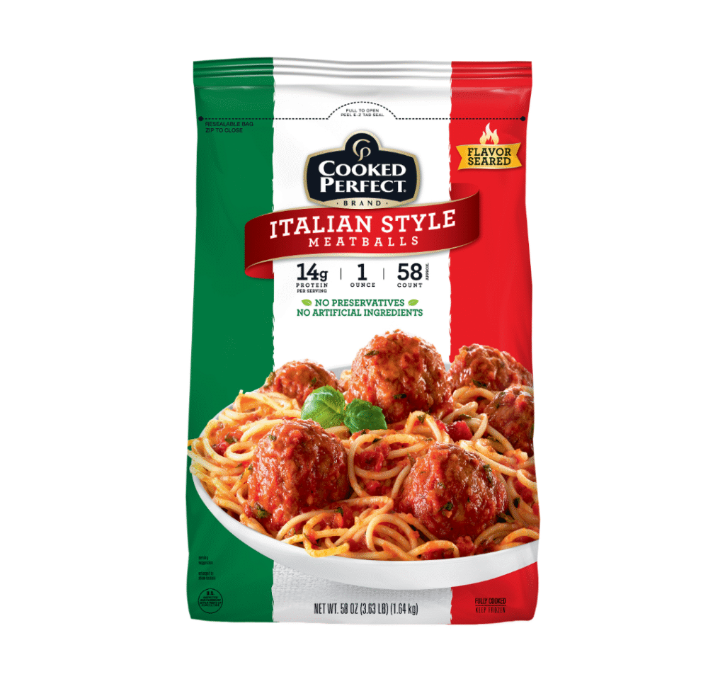 Cooked Perfect® Italian Style Meatballs 1.0 oz – 58 oz bag