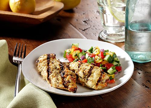 cooked perfect lemon herb chicken fire grilled tenders 