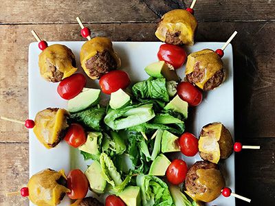 cooked perfect recipe avocado cheeseburger meatballs appetizer