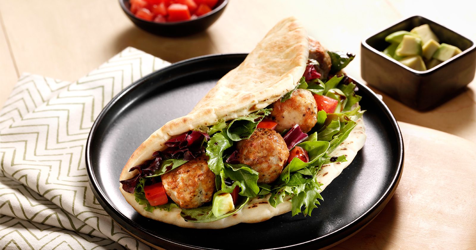 home market foods cooked perfect fully cooked fresh meatballs with pita bread