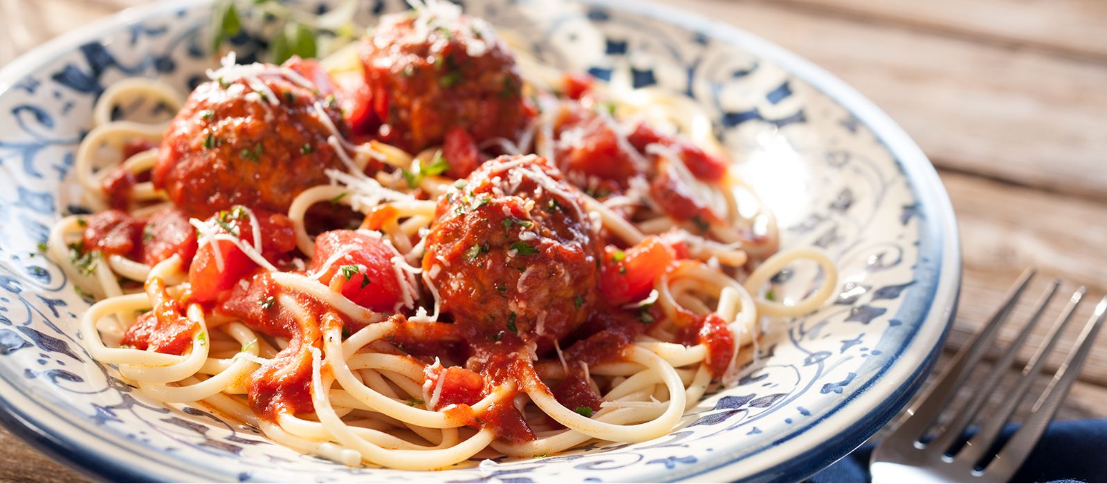 home market foods cooked perfect meatballs and pasta